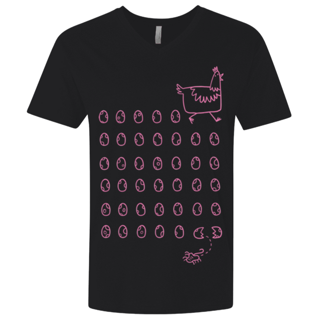 T-Shirts Black / X-Small Alien Chicken Men's Premium V-Neck