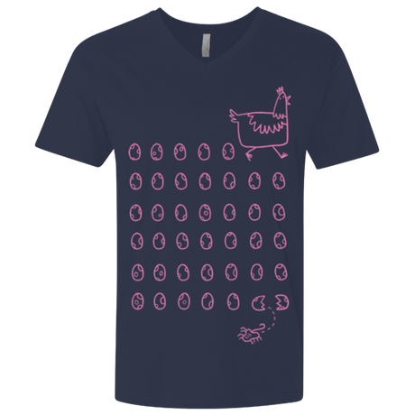 T-Shirts Midnight Navy / X-Small Alien Chicken Men's Premium V-Neck