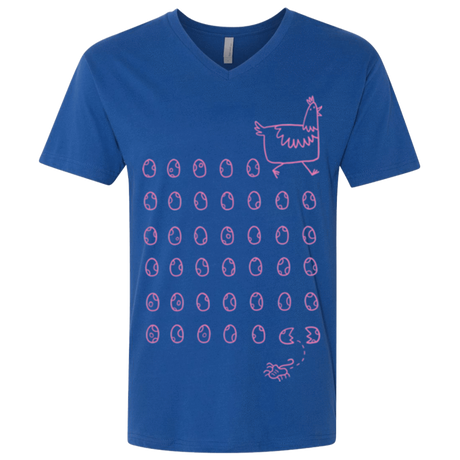 T-Shirts Royal / X-Small Alien Chicken Men's Premium V-Neck