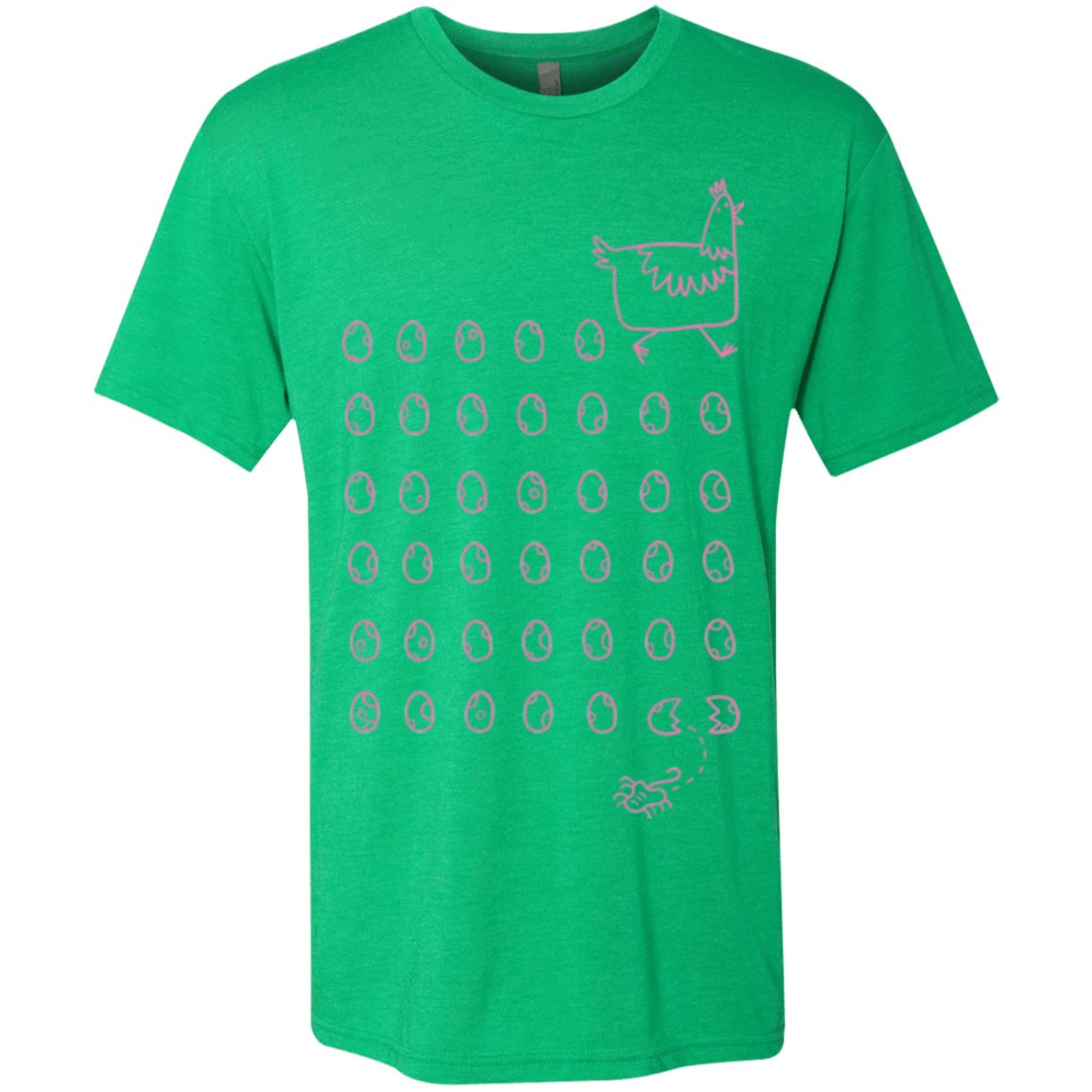 T-Shirts Envy / Small Alien Chicken Men's Triblend T-Shirt