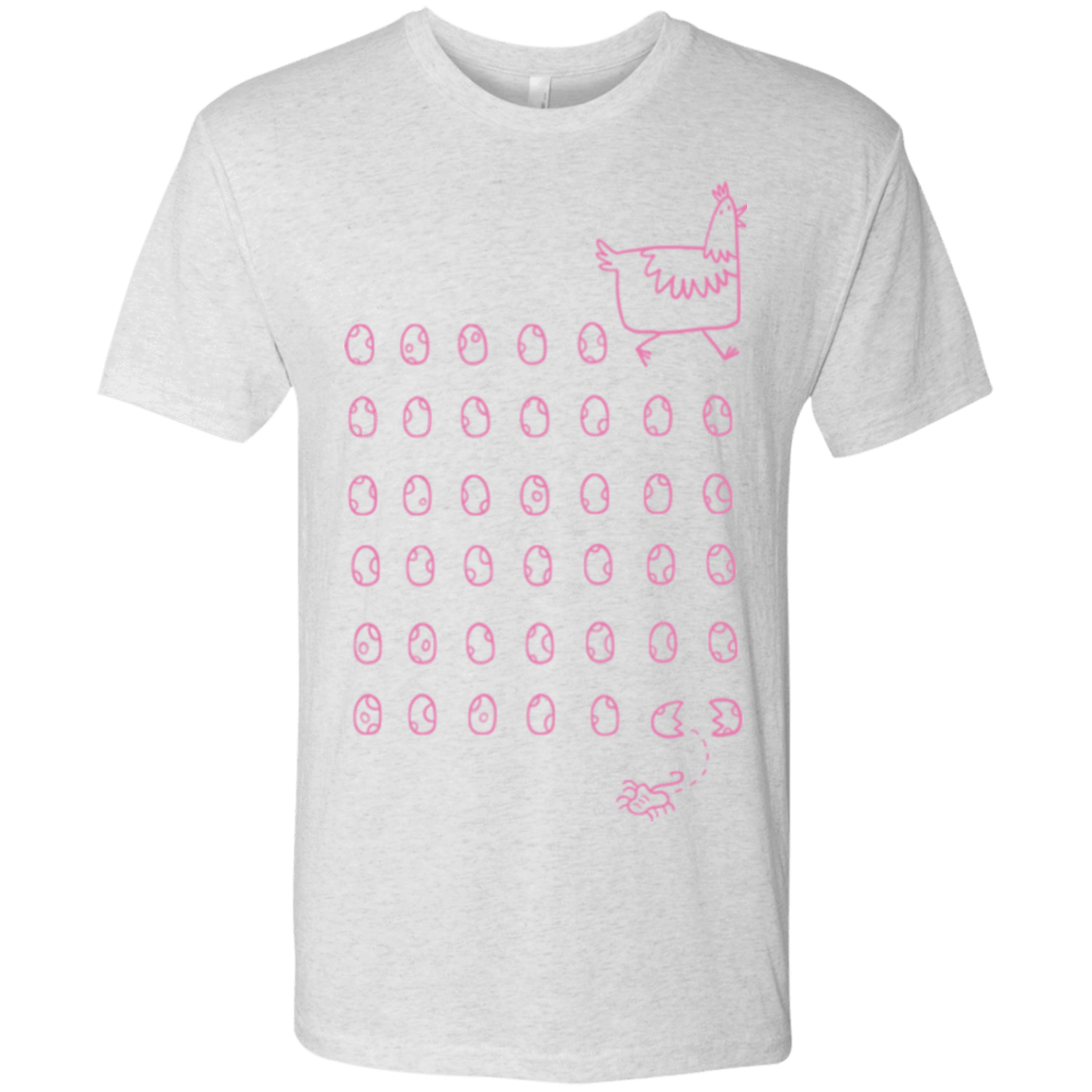 T-Shirts Heather White / Small Alien Chicken Men's Triblend T-Shirt