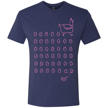 T-Shirts Vintage Navy / Small Alien Chicken Men's Triblend T-Shirt