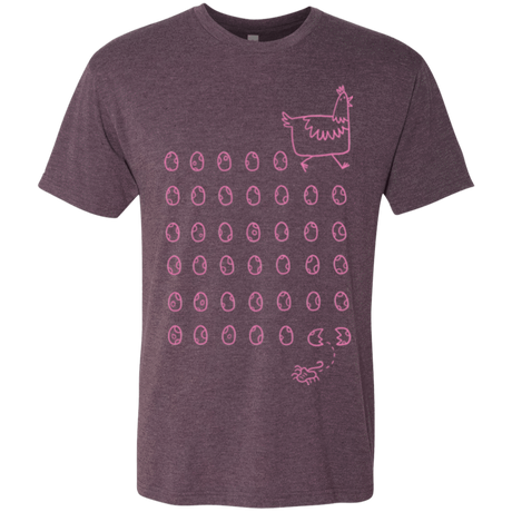 T-Shirts Vintage Purple / Small Alien Chicken Men's Triblend T-Shirt