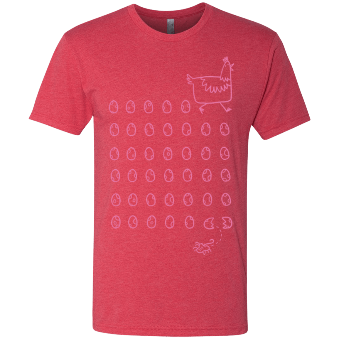 T-Shirts Vintage Red / Small Alien Chicken Men's Triblend T-Shirt