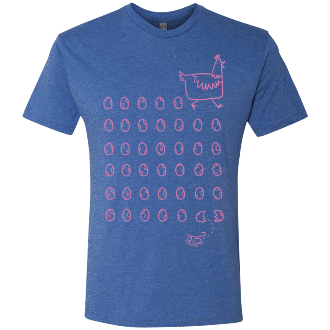 T-Shirts Vintage Royal / Small Alien Chicken Men's Triblend T-Shirt