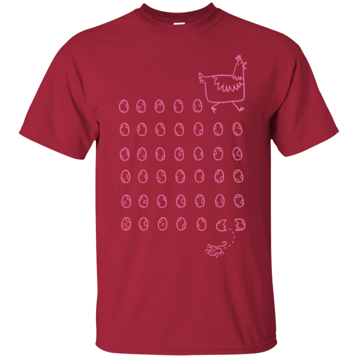 T-Shirts Cardinal / Small Alien Chicken T-Shirt