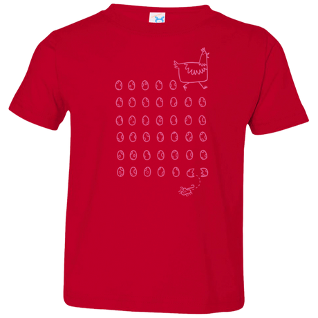 T-Shirts Red / 2T Alien Chicken Toddler Premium T-Shirt