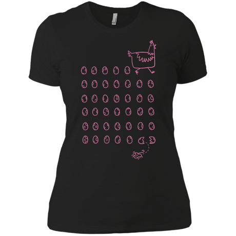 T-Shirts Black / X-Small Alien Chicken Women's Premium T-Shirt