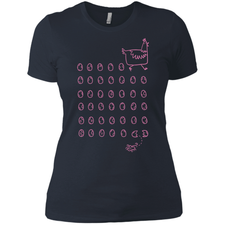 T-Shirts Indigo / X-Small Alien Chicken Women's Premium T-Shirt