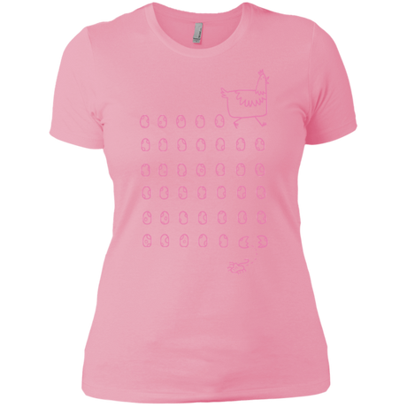 T-Shirts Light Pink / X-Small Alien Chicken Women's Premium T-Shirt