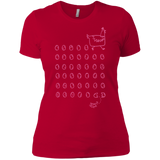 T-Shirts Red / X-Small Alien Chicken Women's Premium T-Shirt