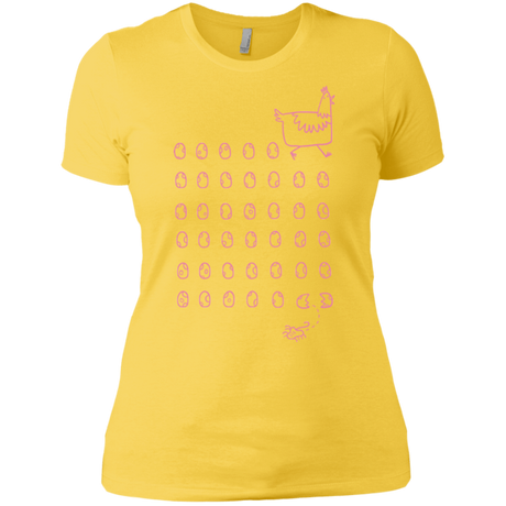 T-Shirts Vibrant Yellow / X-Small Alien Chicken Women's Premium T-Shirt