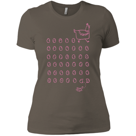 T-Shirts Warm Grey / X-Small Alien Chicken Women's Premium T-Shirt
