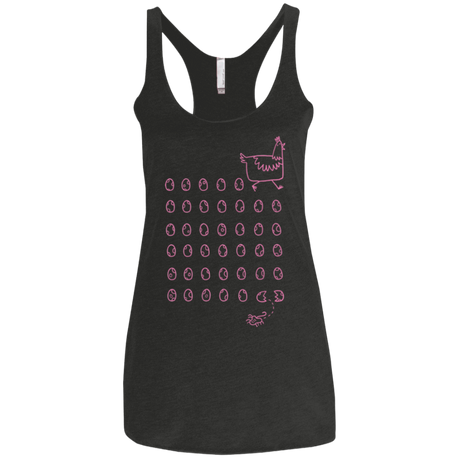 T-Shirts Vintage Black / X-Small Alien Chicken Women's Triblend Racerback Tank