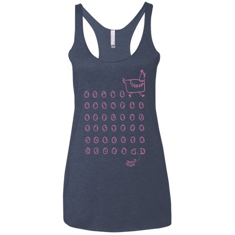 T-Shirts Vintage Navy / X-Small Alien Chicken Women's Triblend Racerback Tank
