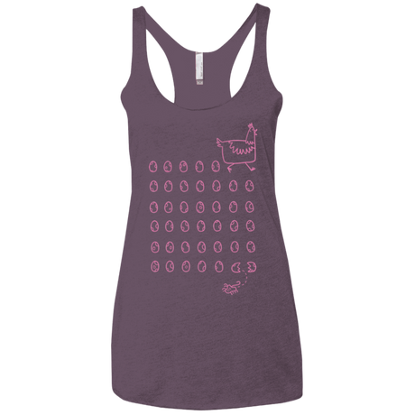 T-Shirts Vintage Purple / X-Small Alien Chicken Women's Triblend Racerback Tank
