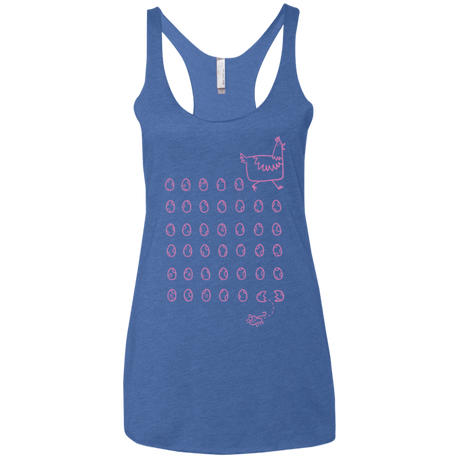 T-Shirts Vintage Royal / X-Small Alien Chicken Women's Triblend Racerback Tank