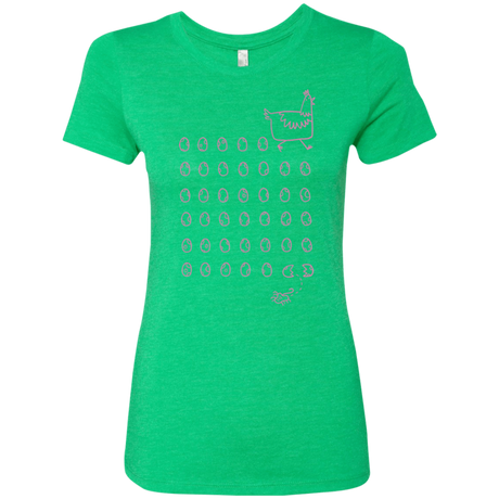 T-Shirts Envy / Small Alien Chicken Women's Triblend T-Shirt