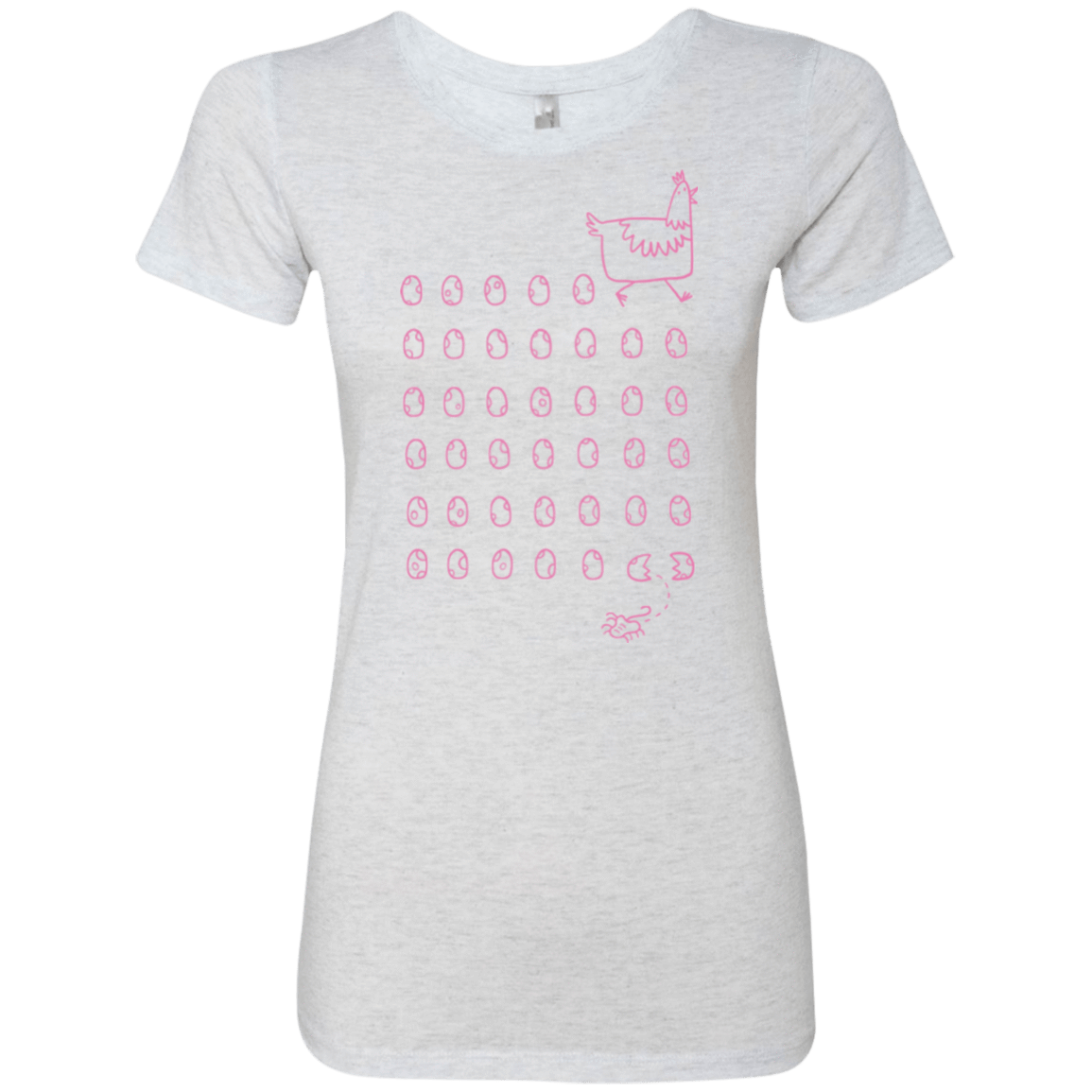 T-Shirts Heather White / Small Alien Chicken Women's Triblend T-Shirt