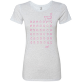 T-Shirts Heather White / Small Alien Chicken Women's Triblend T-Shirt