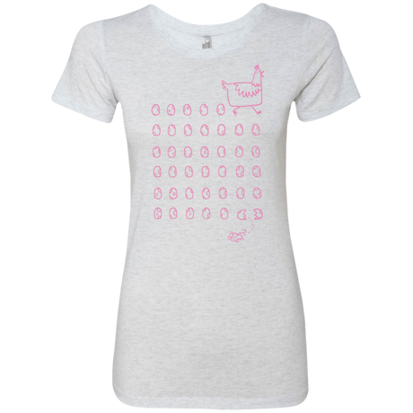 T-Shirts Heather White / Small Alien Chicken Women's Triblend T-Shirt