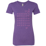 T-Shirts Purple Rush / Small Alien Chicken Women's Triblend T-Shirt