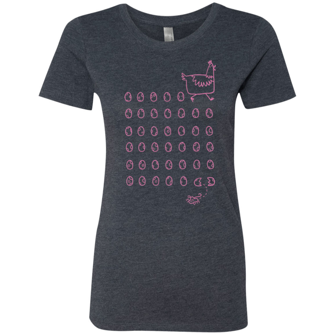 T-Shirts Vintage Navy / Small Alien Chicken Women's Triblend T-Shirt