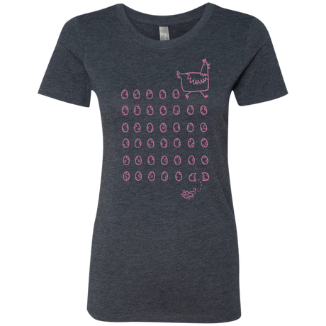 T-Shirts Vintage Navy / Small Alien Chicken Women's Triblend T-Shirt