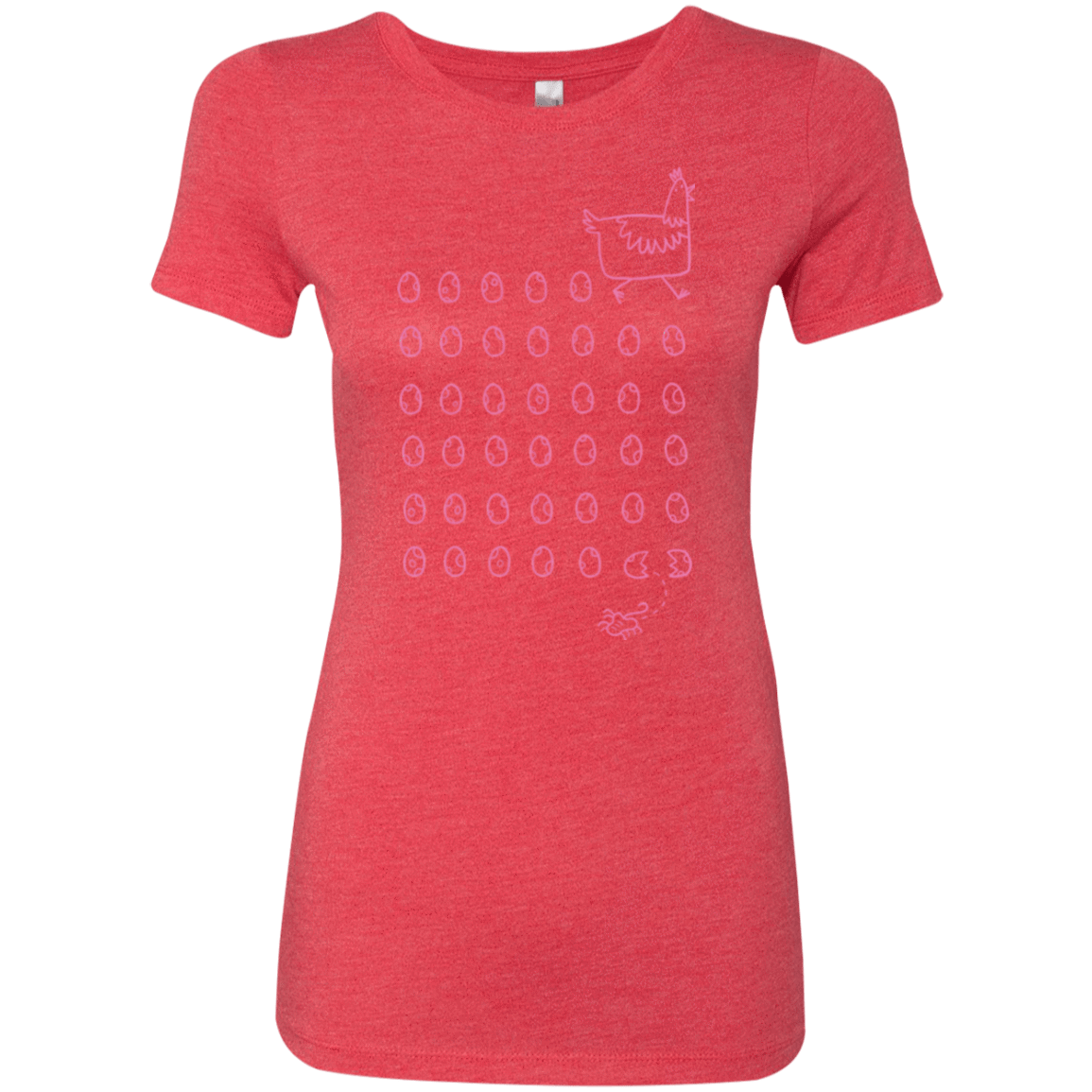 T-Shirts Vintage Red / Small Alien Chicken Women's Triblend T-Shirt