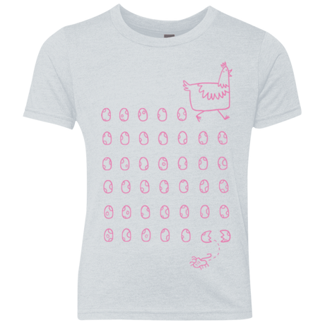 T-Shirts Heather White / YXS Alien Chicken Youth Triblend T-Shirt