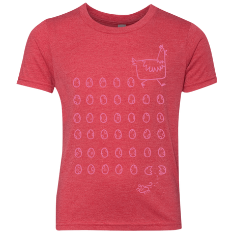 T-Shirts Vintage Red / YXS Alien Chicken Youth Triblend T-Shirt