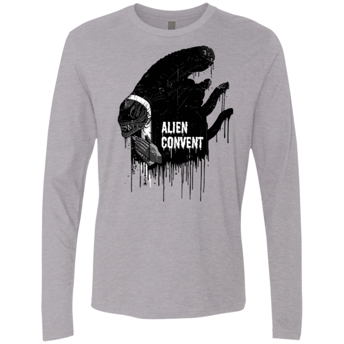 T-Shirts Heather Grey / Small Alien Convent Men's Premium Long Sleeve