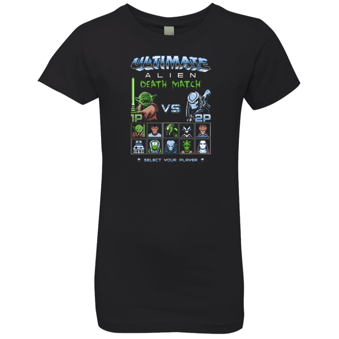 T-Shirts Black / YXS Alien Death Match Girls Premium T-Shirt