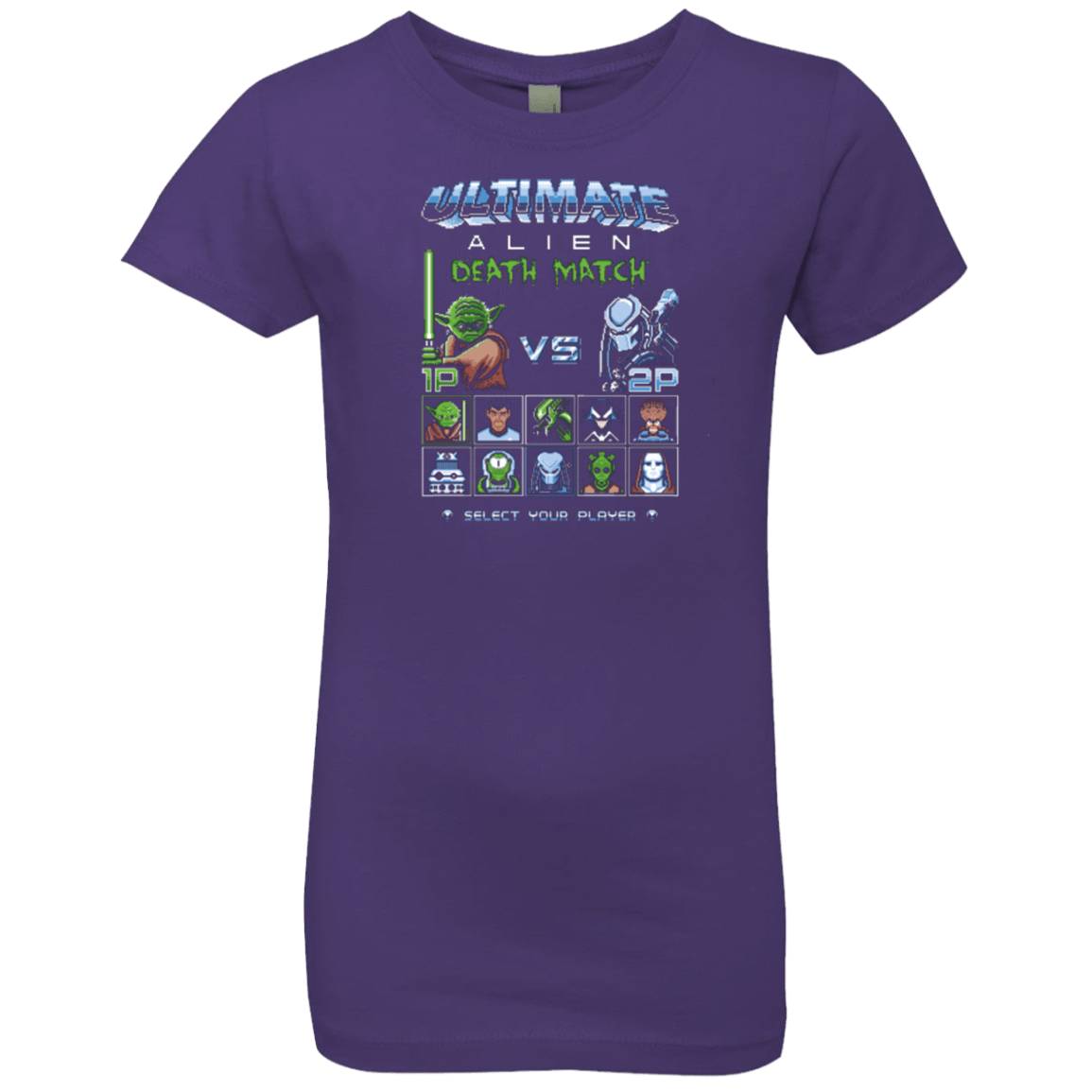 T-Shirts Purple Rush / YXS Alien Death Match Girls Premium T-Shirt