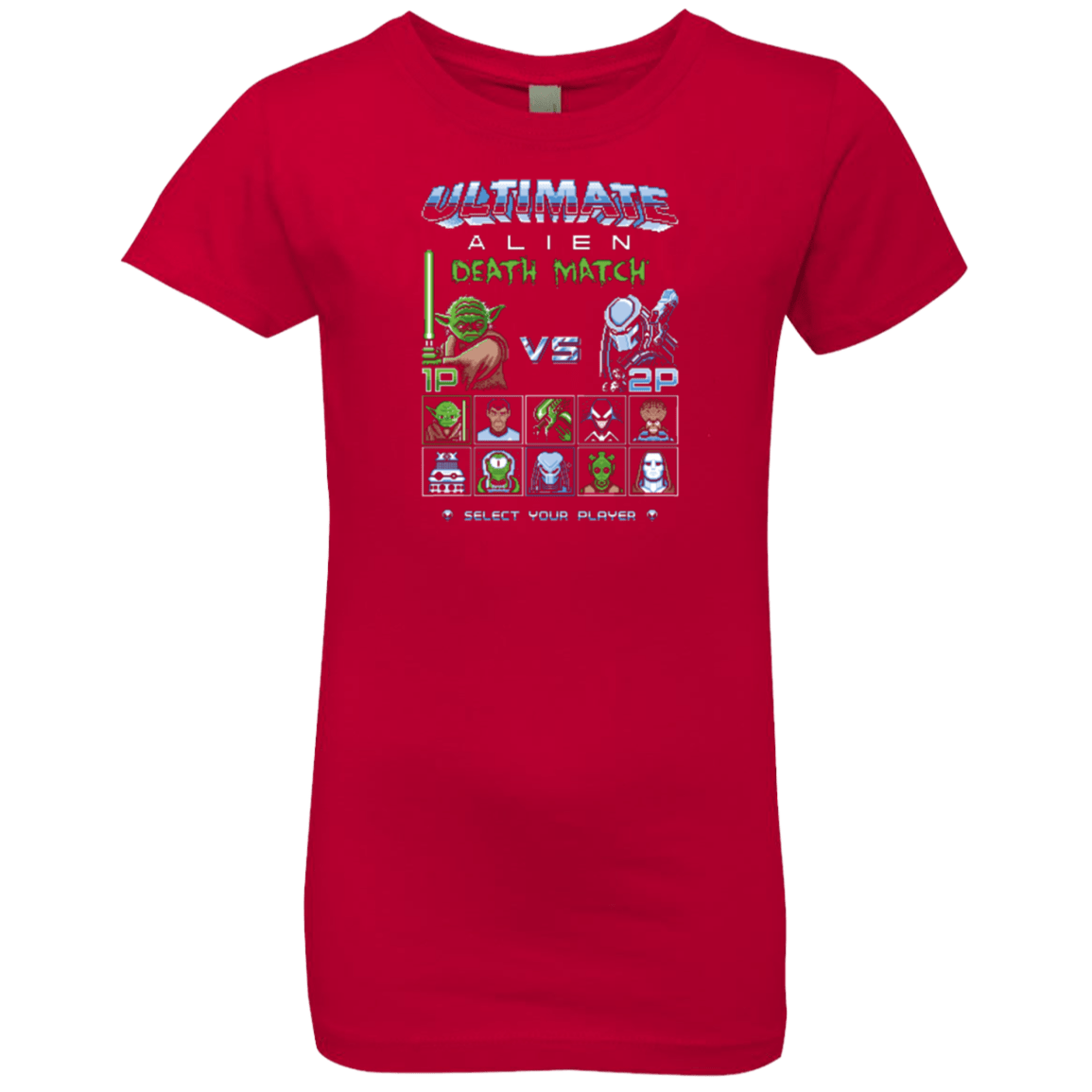 T-Shirts Red / YXS Alien Death Match Girls Premium T-Shirt