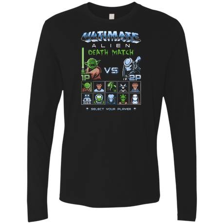 T-Shirts Black / Small Alien Death Match Men's Premium Long Sleeve