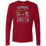 T-Shirts Cardinal / Small Alien Death Match Men's Premium Long Sleeve