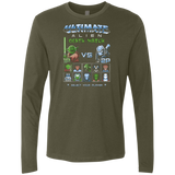 T-Shirts Military Green / Small Alien Death Match Men's Premium Long Sleeve