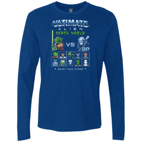 T-Shirts Royal / Small Alien Death Match Men's Premium Long Sleeve