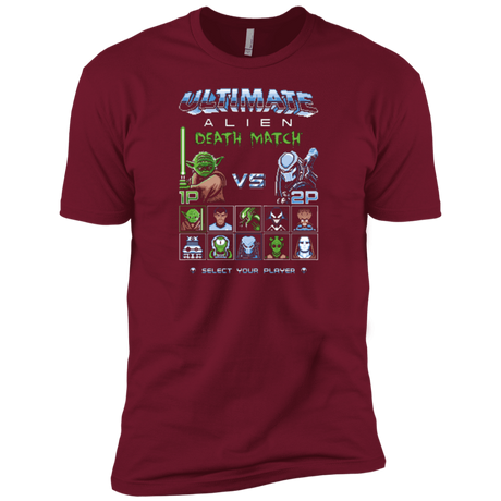 T-Shirts Cardinal / X-Small Alien Death Match Men's Premium T-Shirt