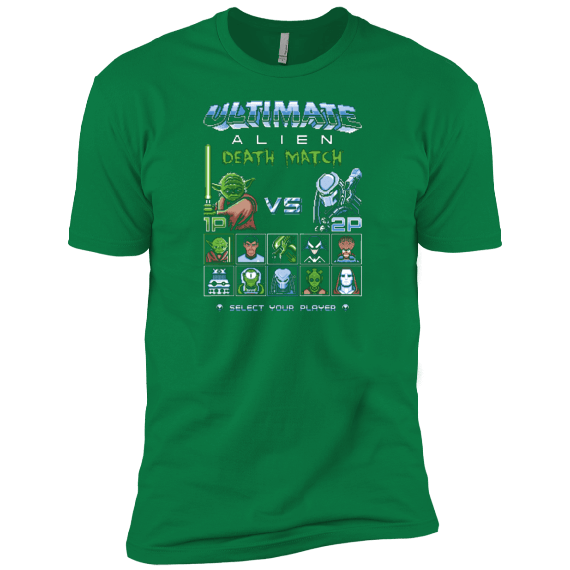 T-Shirts Kelly Green / X-Small Alien Death Match Men's Premium T-Shirt