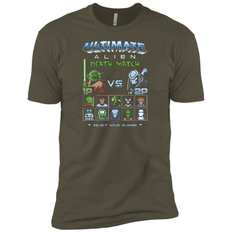 T-Shirts Military Green / X-Small Alien Death Match Men's Premium T-Shirt