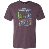 T-Shirts Vintage Purple / Small Alien Death Match Men's Triblend T-Shirt