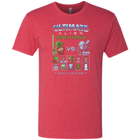 T-Shirts Vintage Red / Small Alien Death Match Men's Triblend T-Shirt