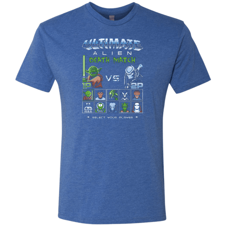 T-Shirts Vintage Royal / Small Alien Death Match Men's Triblend T-Shirt