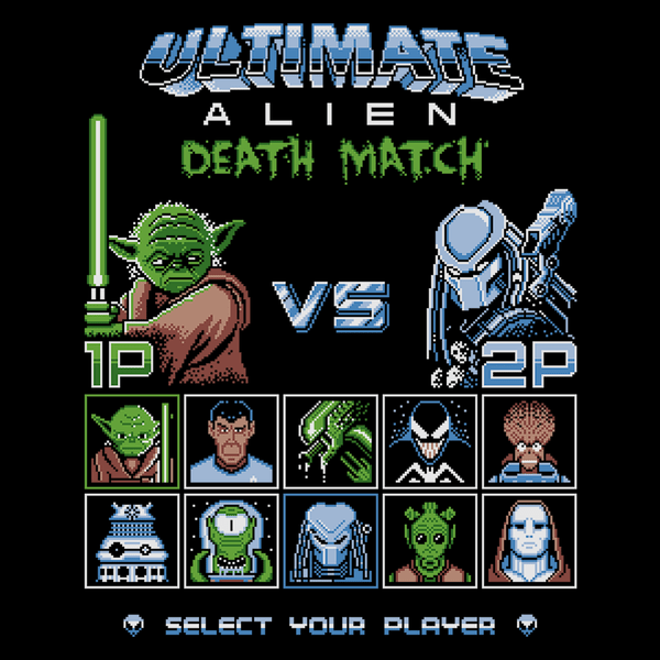 T-Shirts Alien Death Match T-Shirt