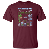 T-Shirts Maroon / Small Alien Death Match T-Shirt