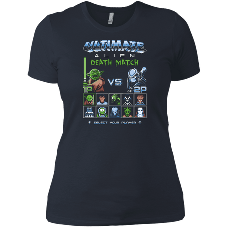 T-Shirts Indigo / X-Small Alien Death Match Women's Premium T-Shirt