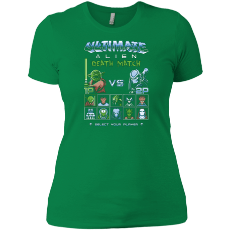 T-Shirts Kelly Green / X-Small Alien Death Match Women's Premium T-Shirt