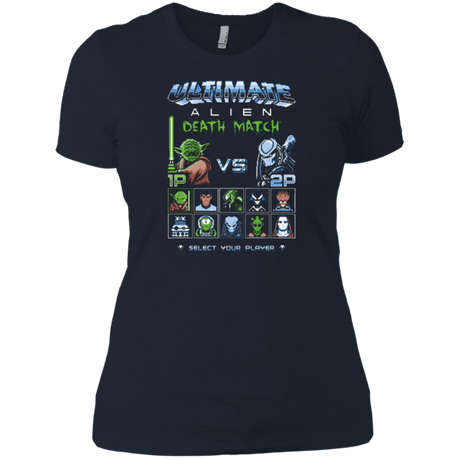 T-Shirts Midnight Navy / X-Small Alien Death Match Women's Premium T-Shirt